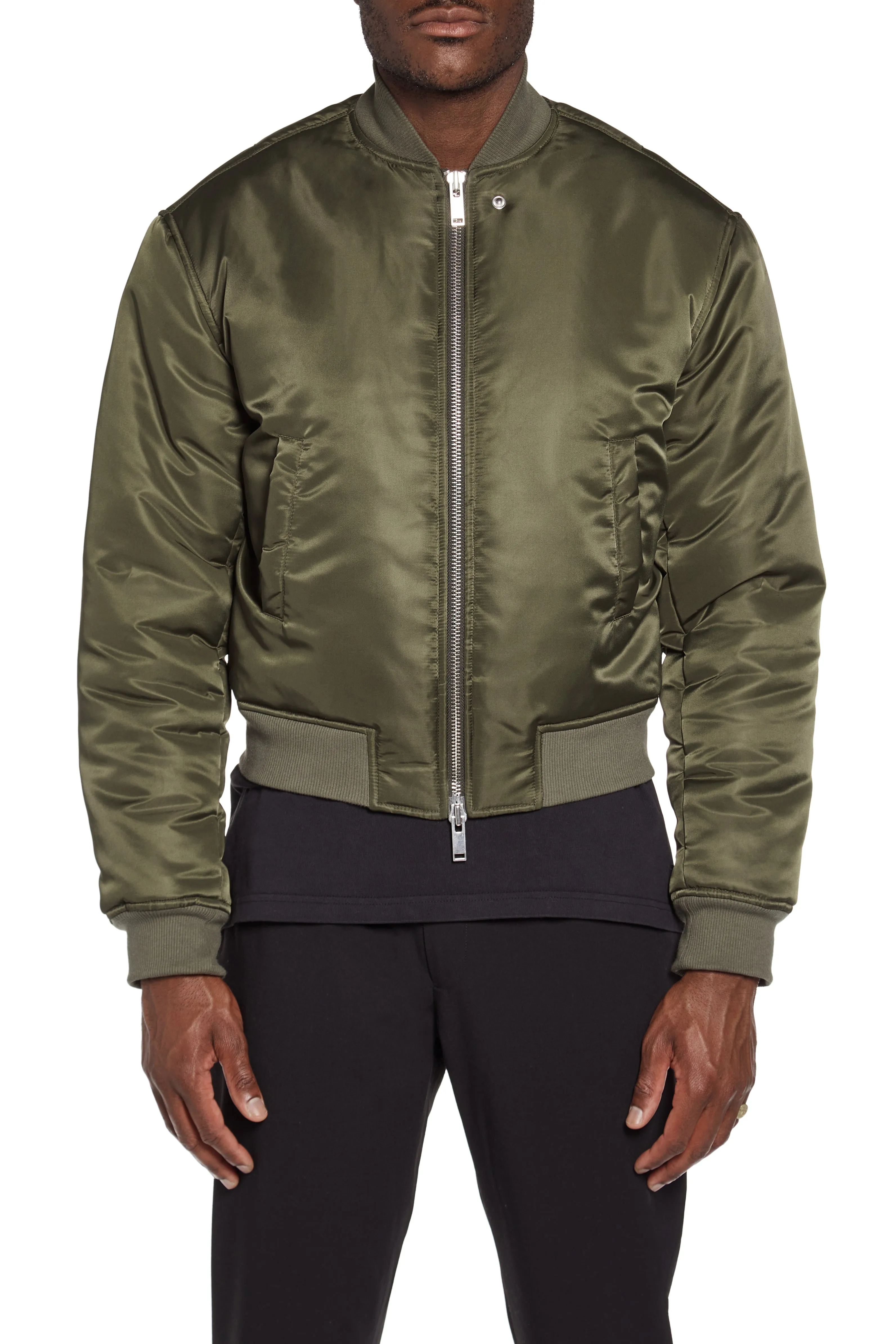 Olive Bomber Jacket