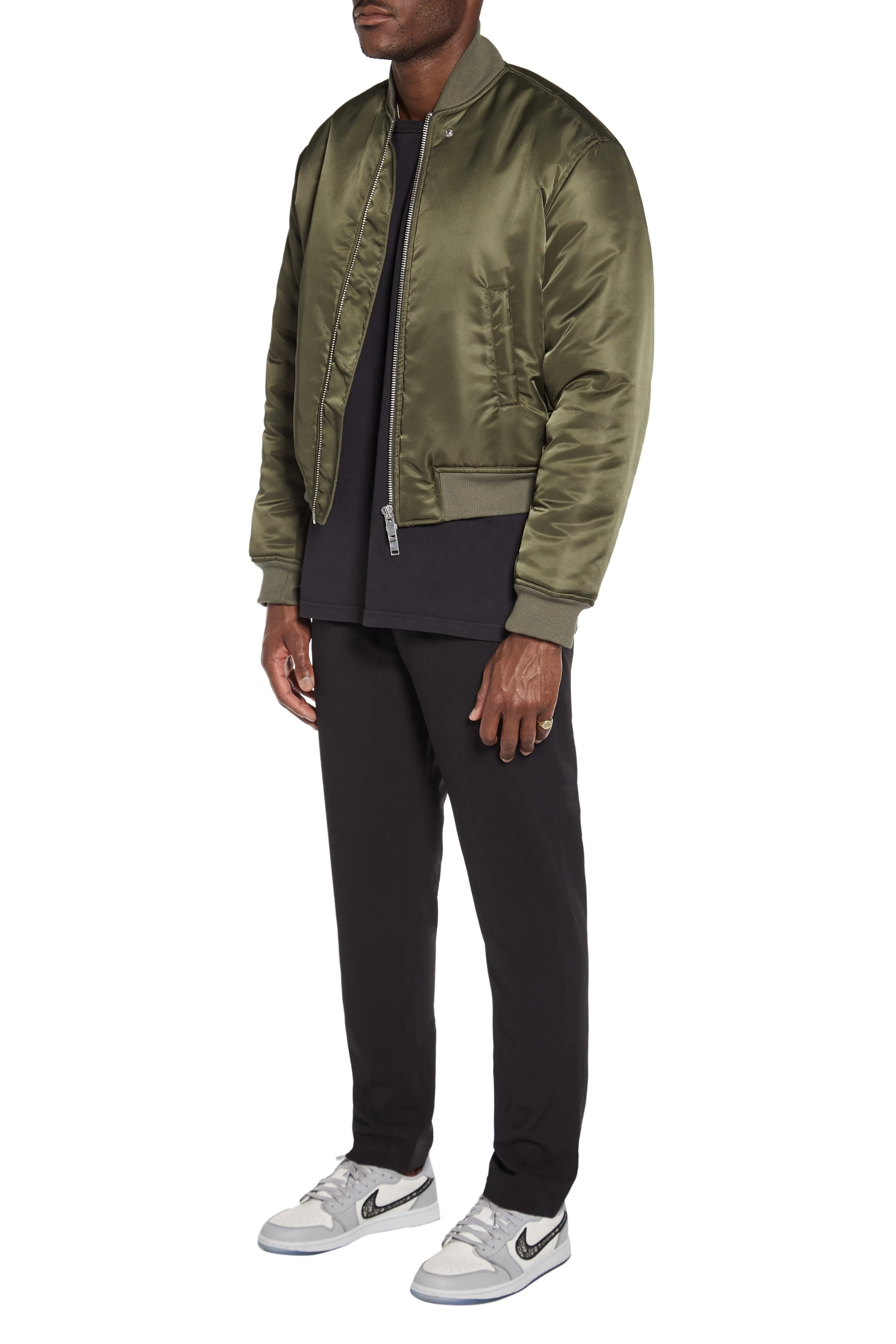 Olive Bomber Jacket