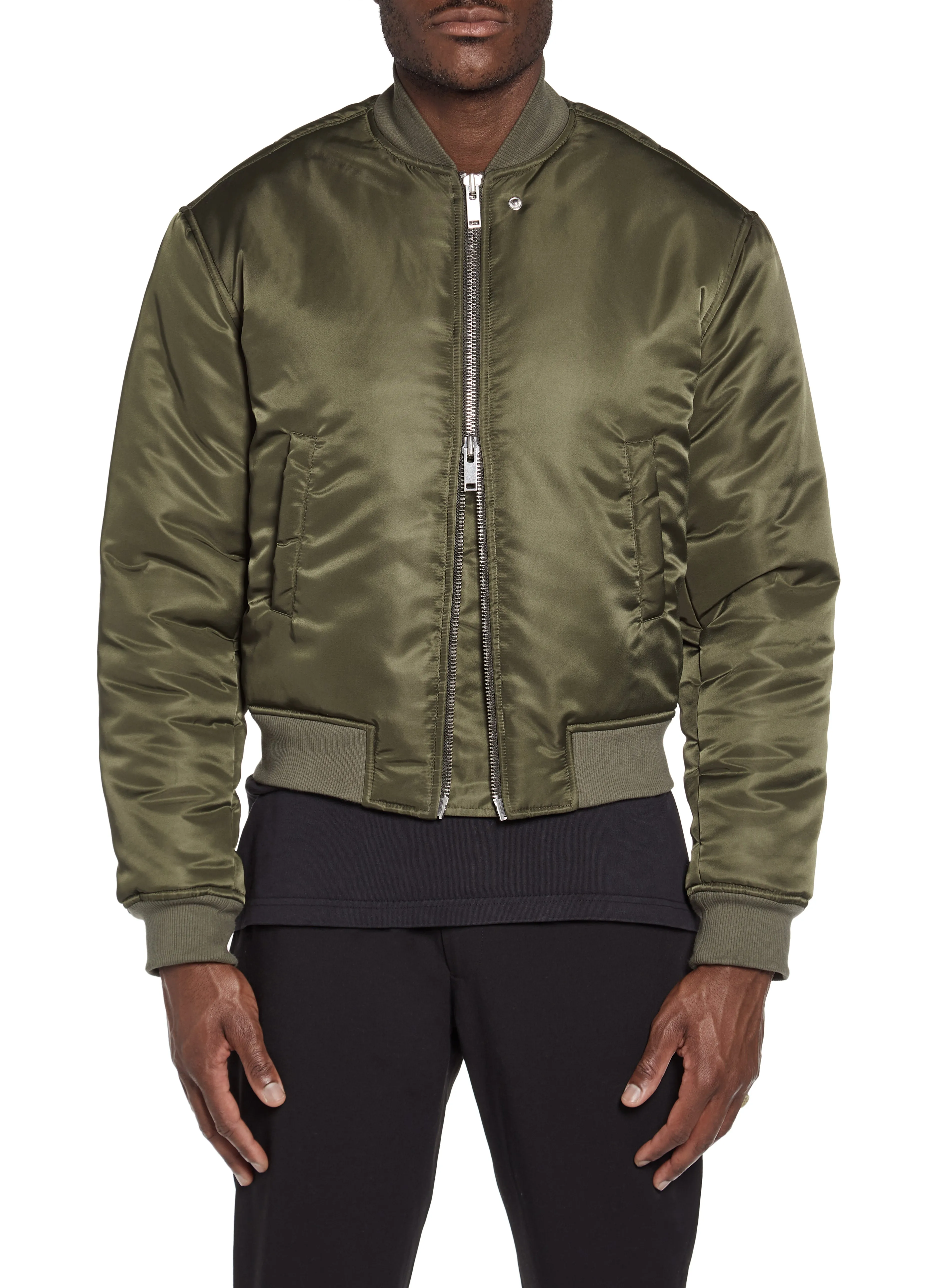 Olive Bomber Jacket