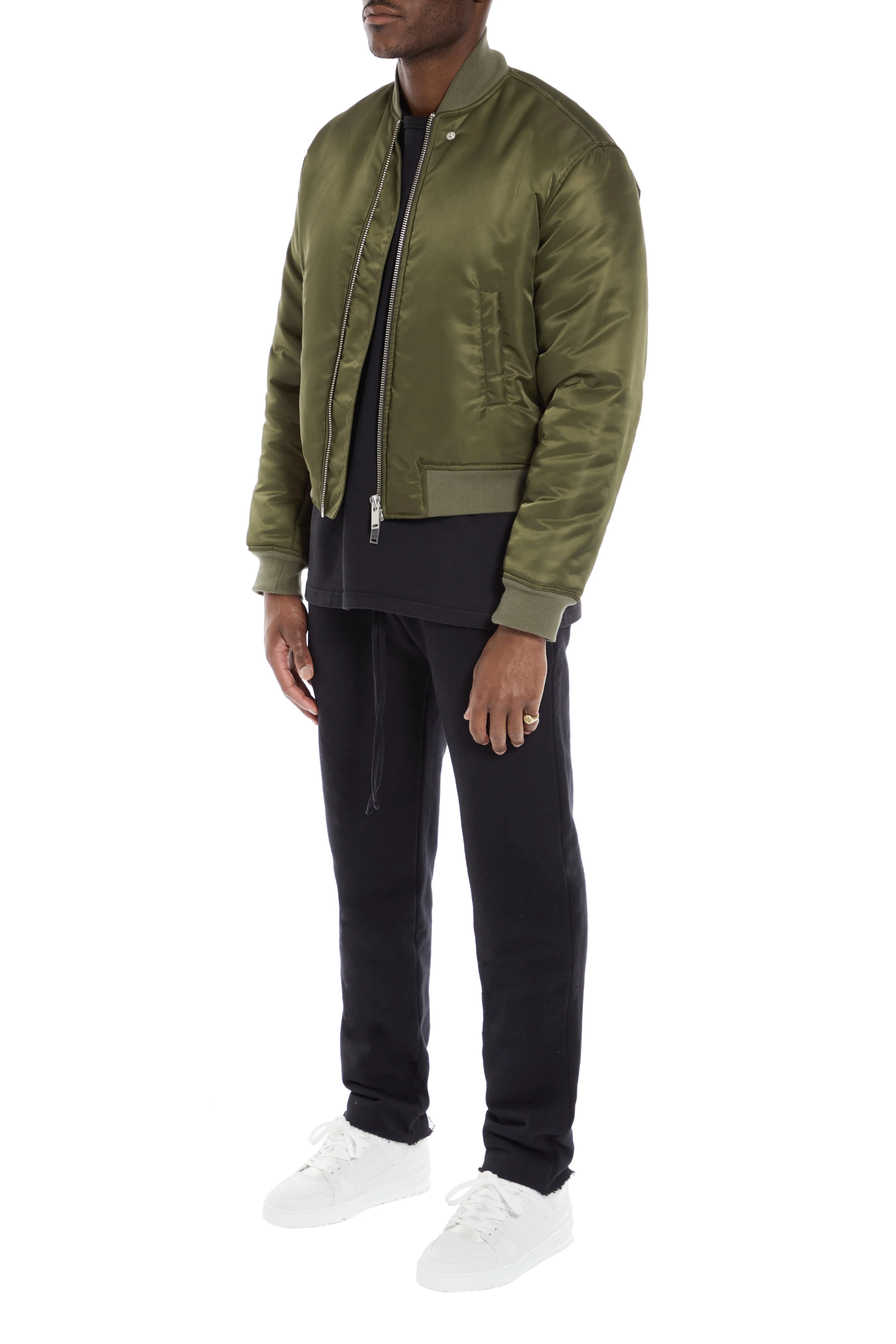Olive Bomber Jacket