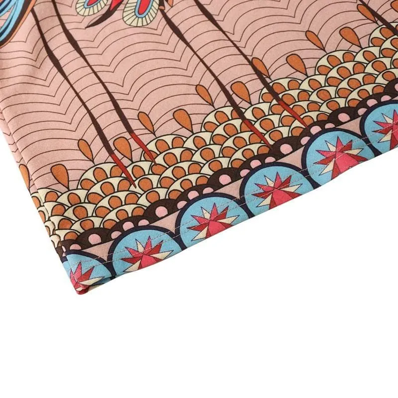 PEACOCK MAXI SKIRT