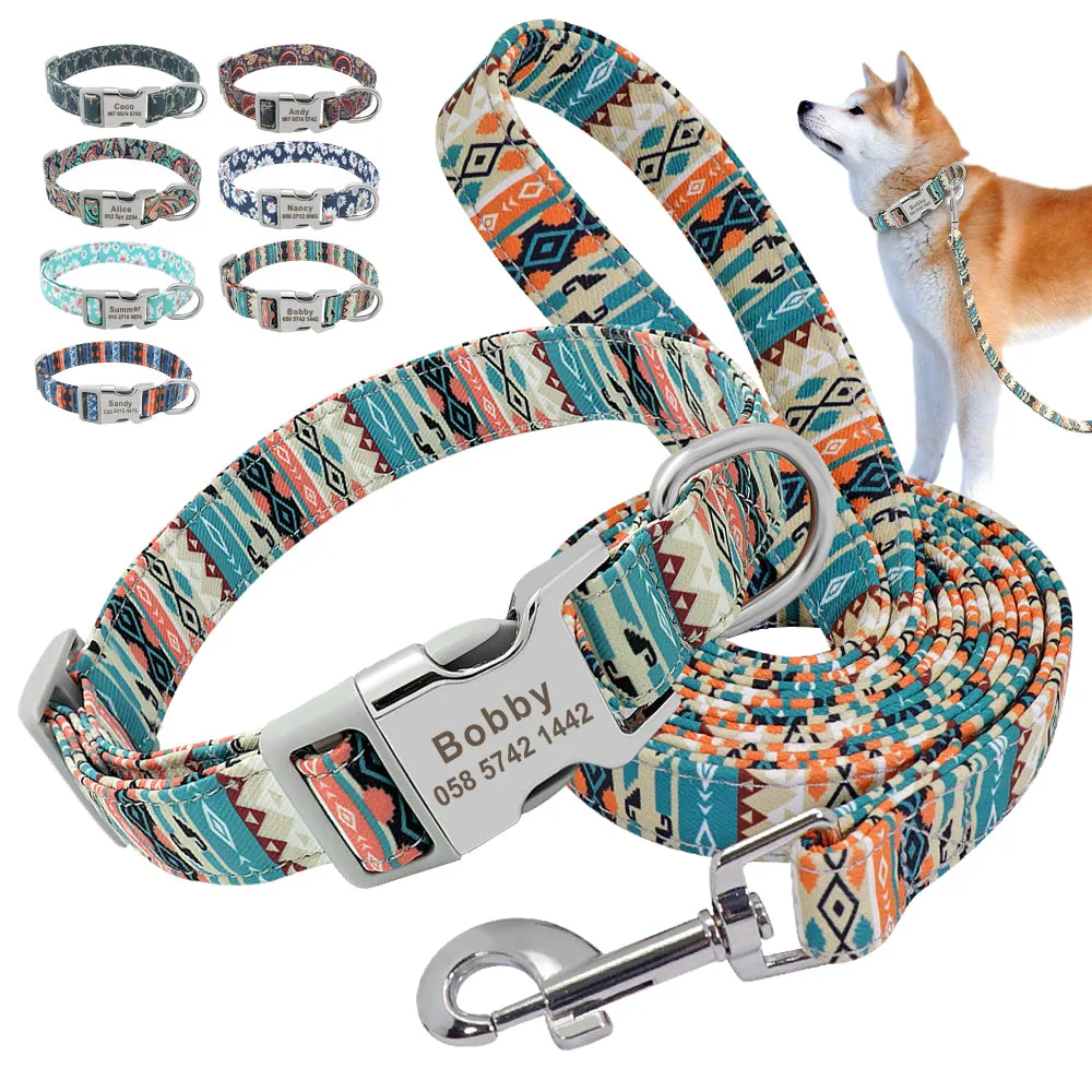 Pet Leash with Nameplate