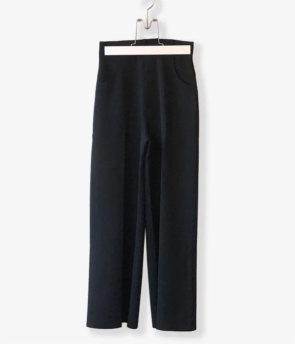 PHEENY/AMUNZEN HIGH WAIST WIDE PANTS(BLACK)