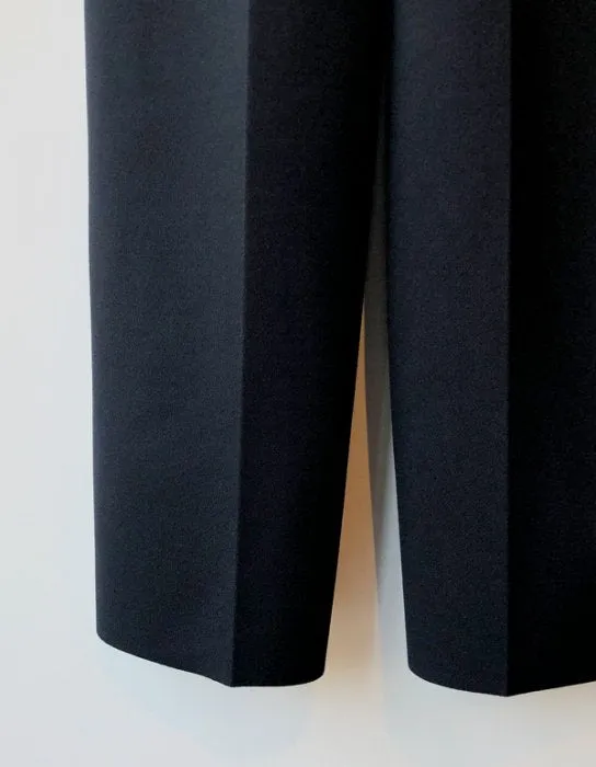 PHEENY/AMUNZEN HIGH WAIST WIDE PANTS(BLACK)