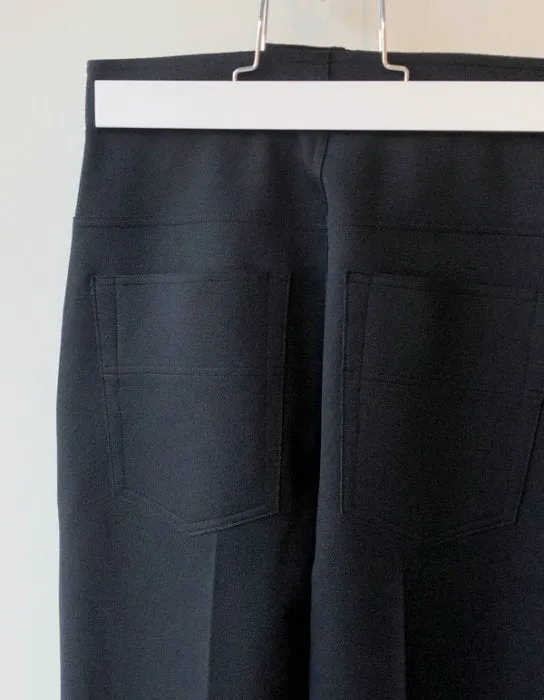 PHEENY/AMUNZEN HIGH WAIST WIDE PANTS(BLACK)