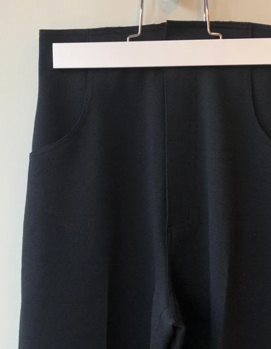 PHEENY/AMUNZEN HIGH WAIST WIDE PANTS(BLACK)
