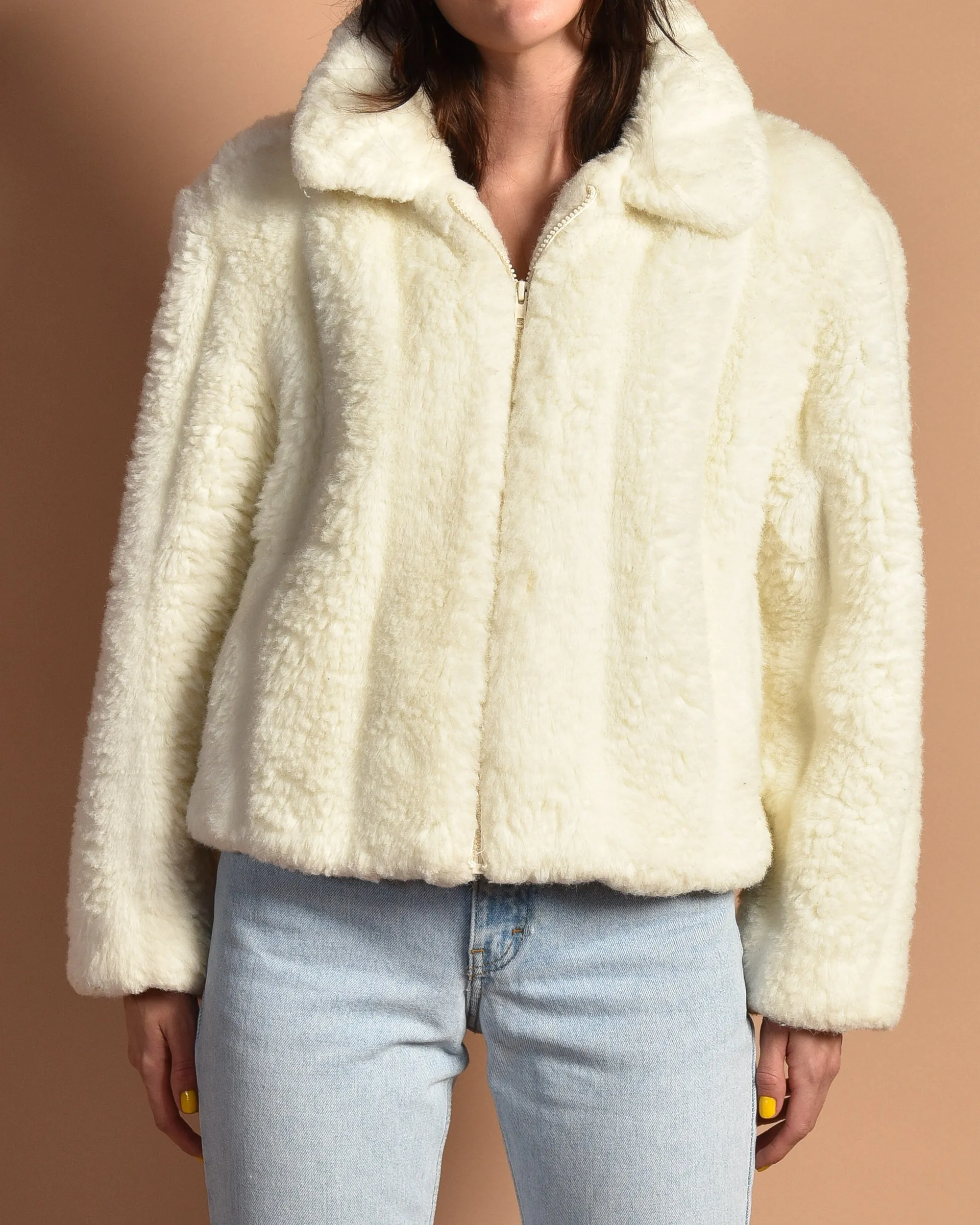 Pierre 1980s Chubby Faux Fur Coat