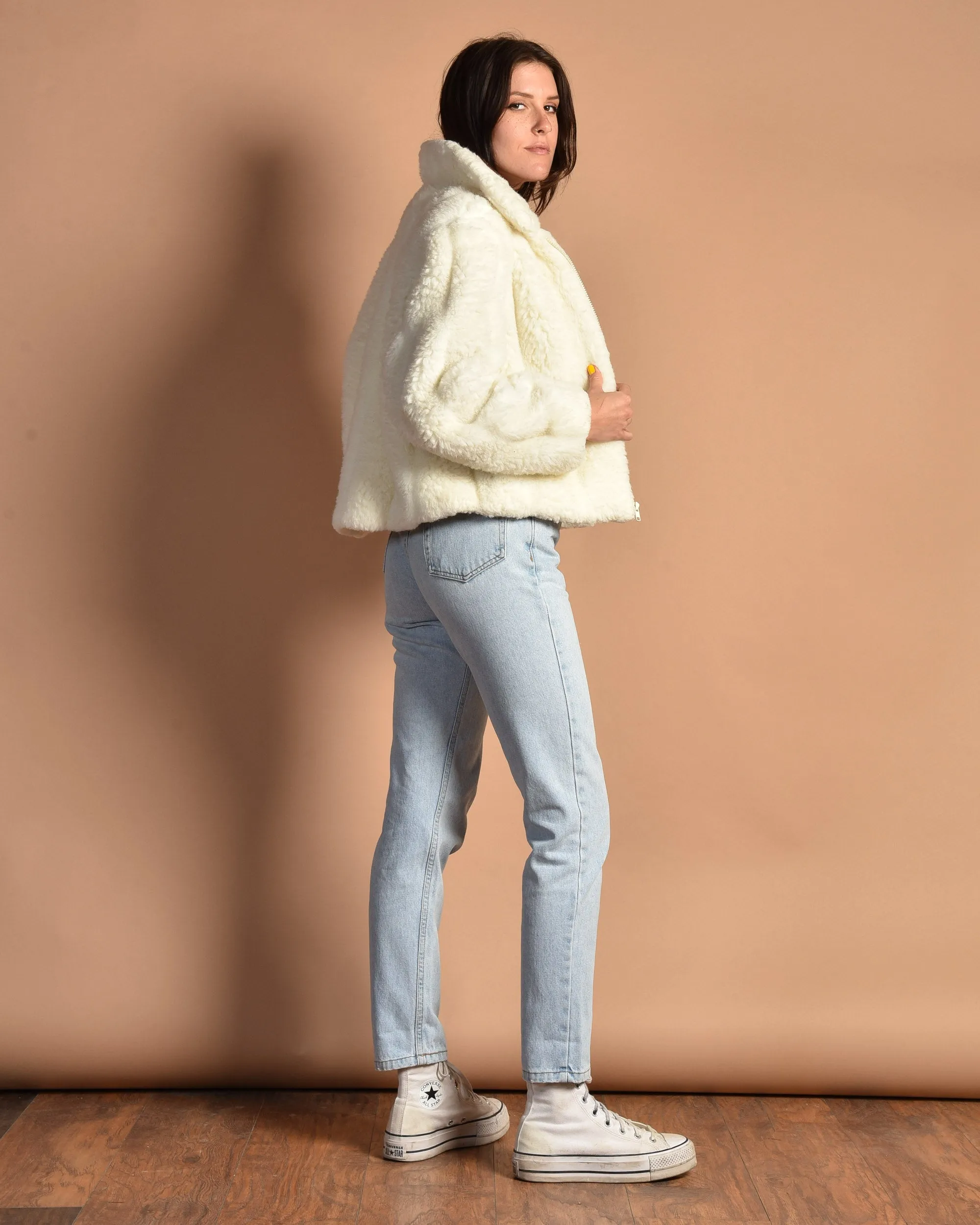 Pierre 1980s Chubby Faux Fur Coat