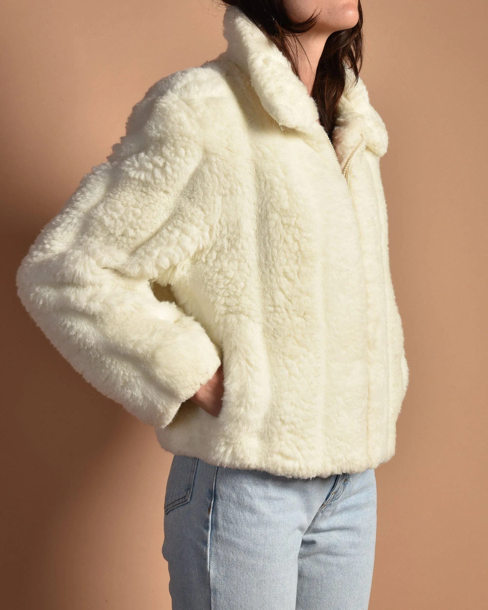 Pierre 1980s Chubby Faux Fur Coat