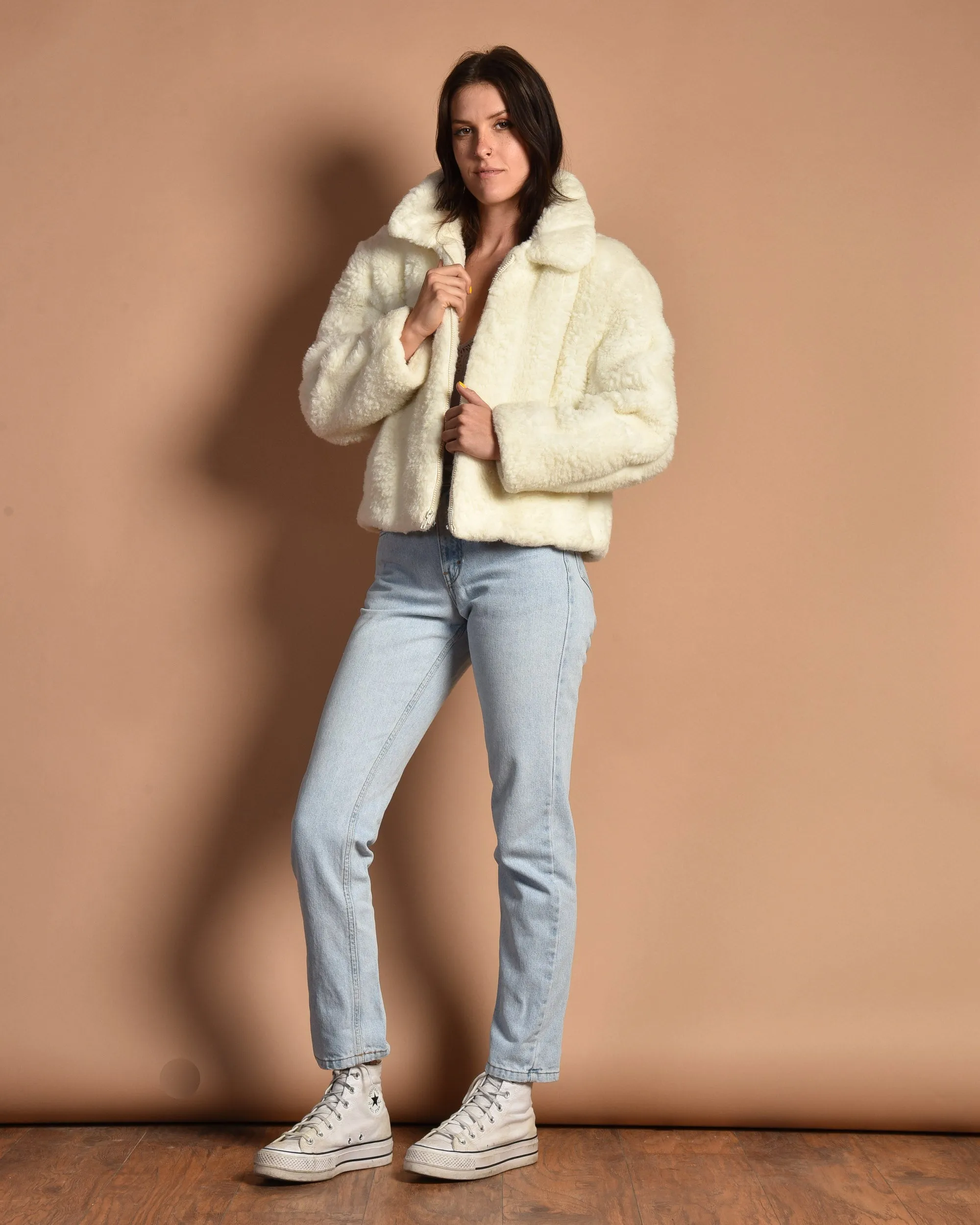 Pierre 1980s Chubby Faux Fur Coat