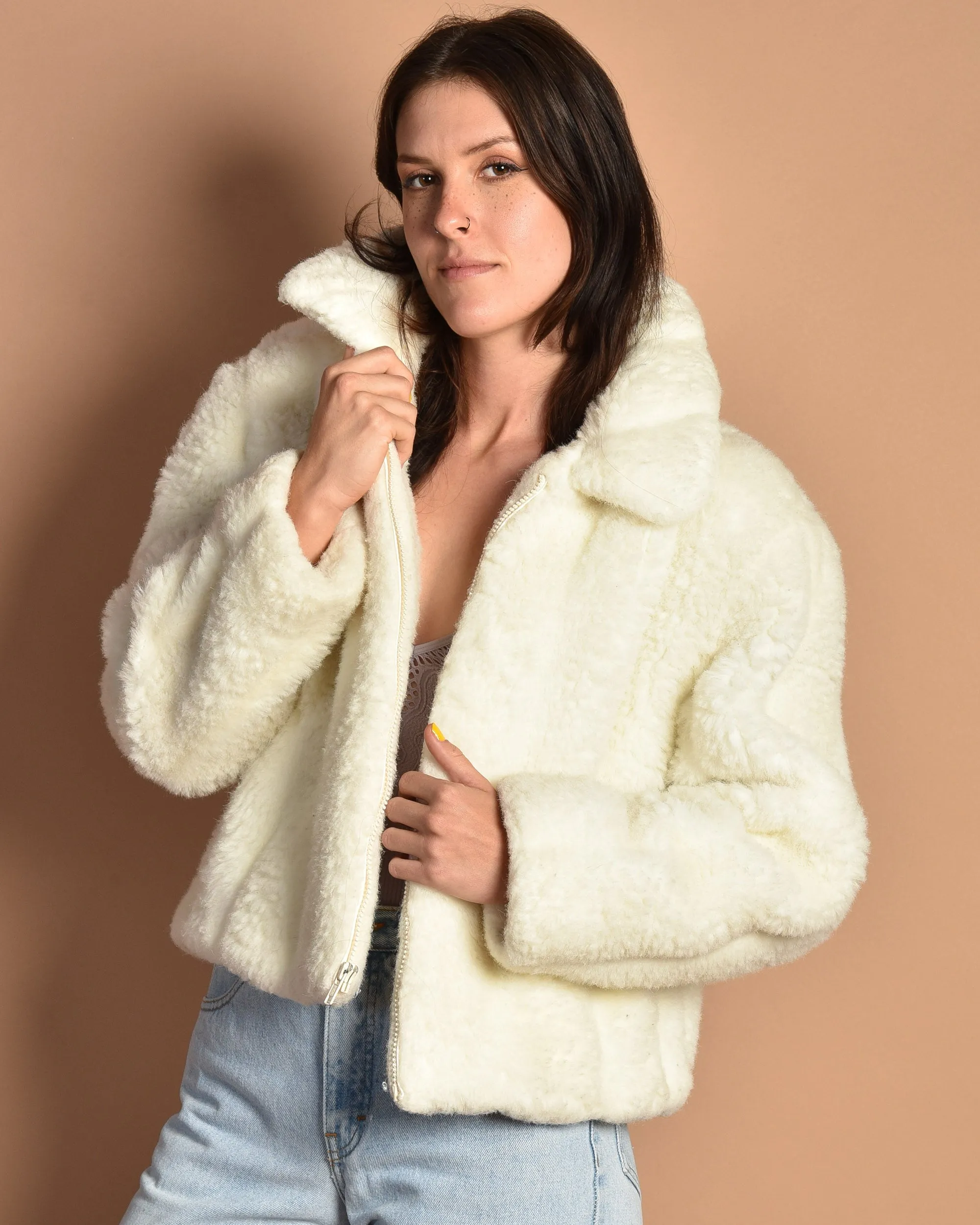 Pierre 1980s Chubby Faux Fur Coat