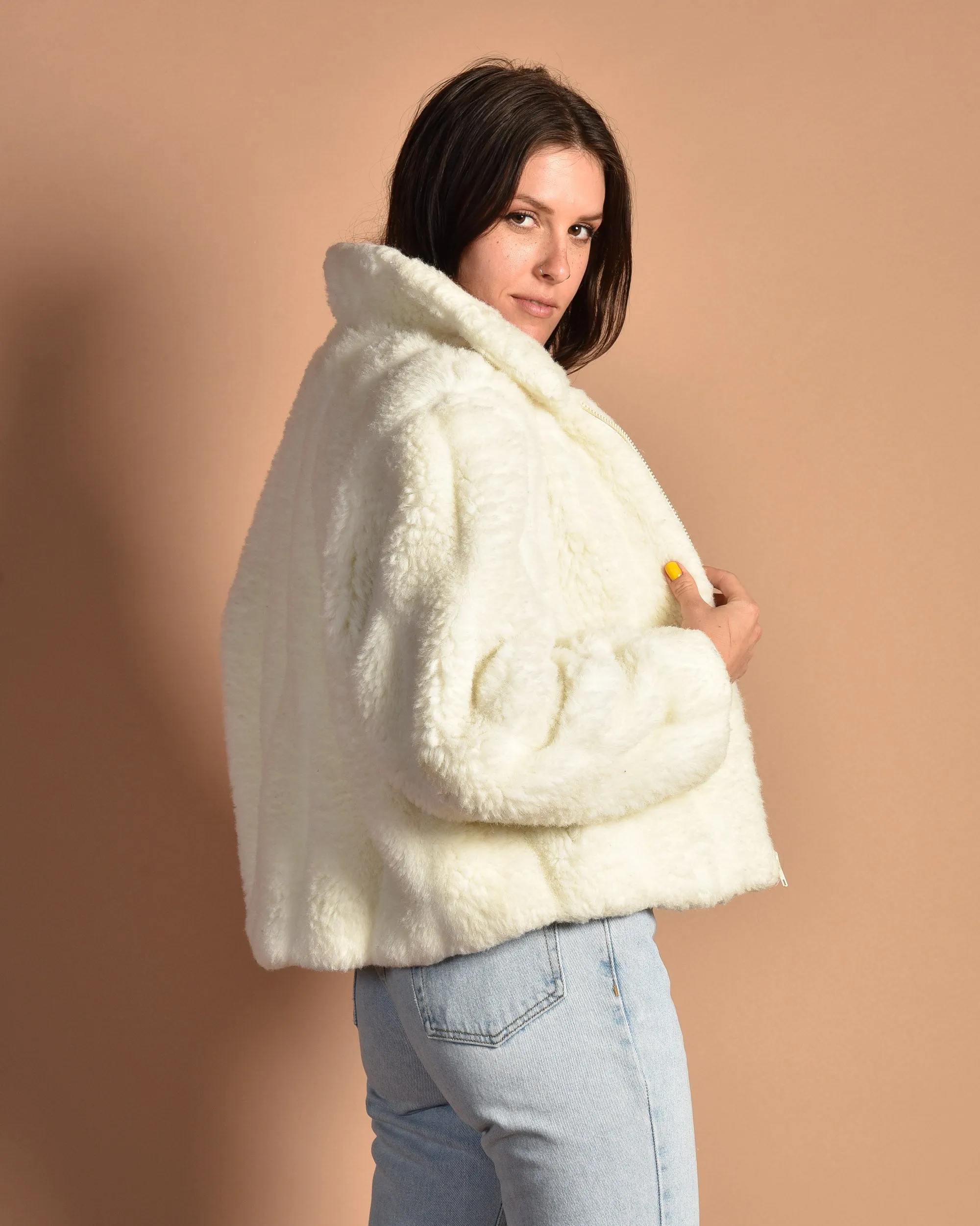 Pierre 1980s Chubby Faux Fur Coat