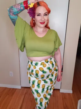 Pineapple Pencil Skirt