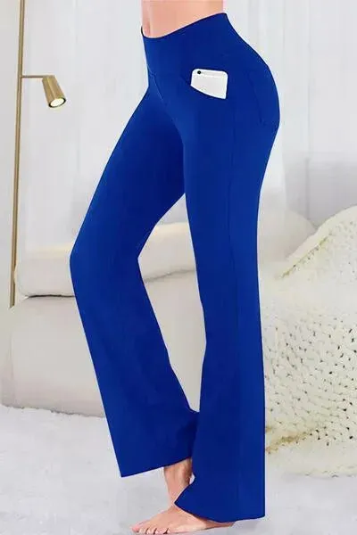 Pocketed High Waist Active Pants