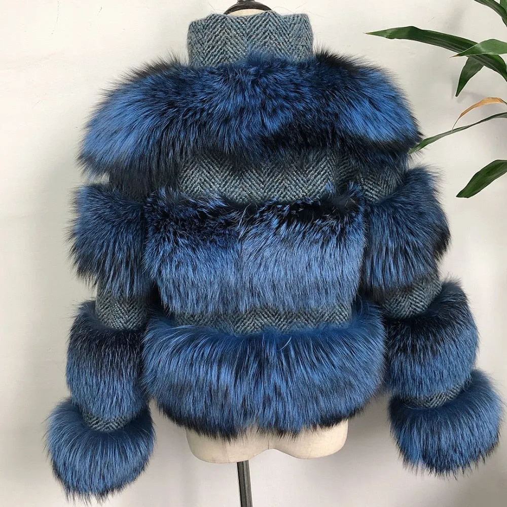 Raccoon Natural Fur Coat