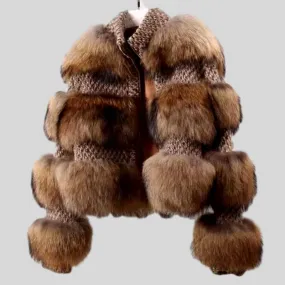 Raccoon Natural Fur Coat