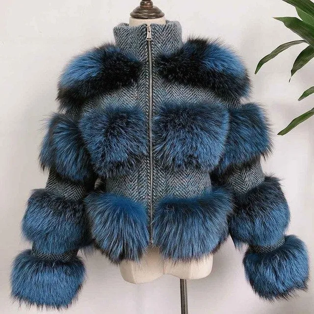 Raccoon Natural Fur Coat