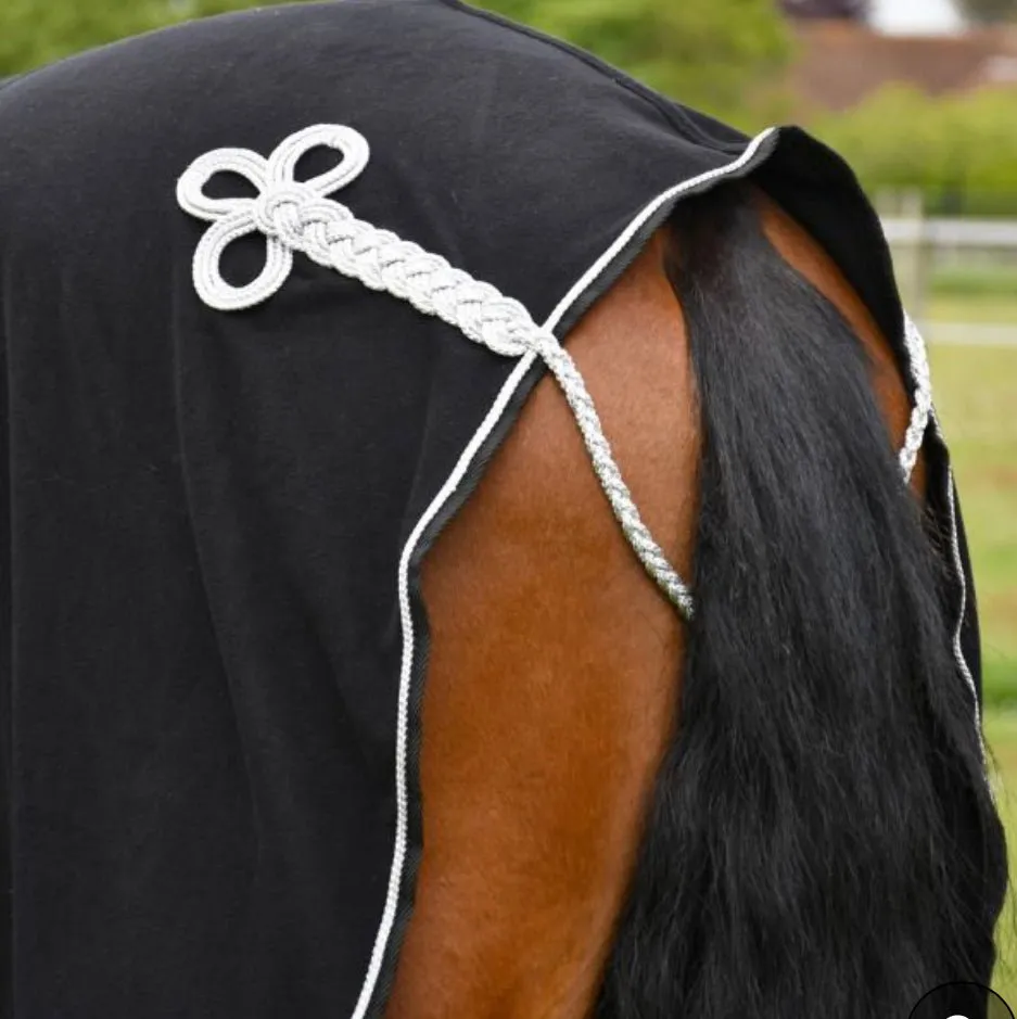 Rhinegold Show Fleece With Fur Collar - Black