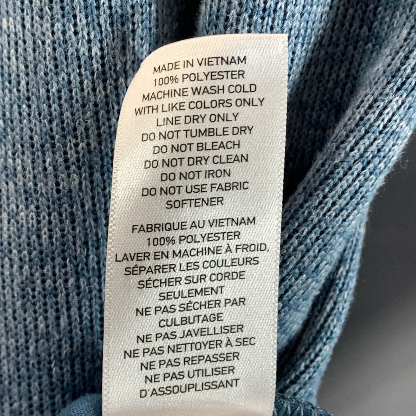 RHONE Men's Stellar Blue Marle Commuter Standard-Zip Quarter-Zip Sweater SZ S