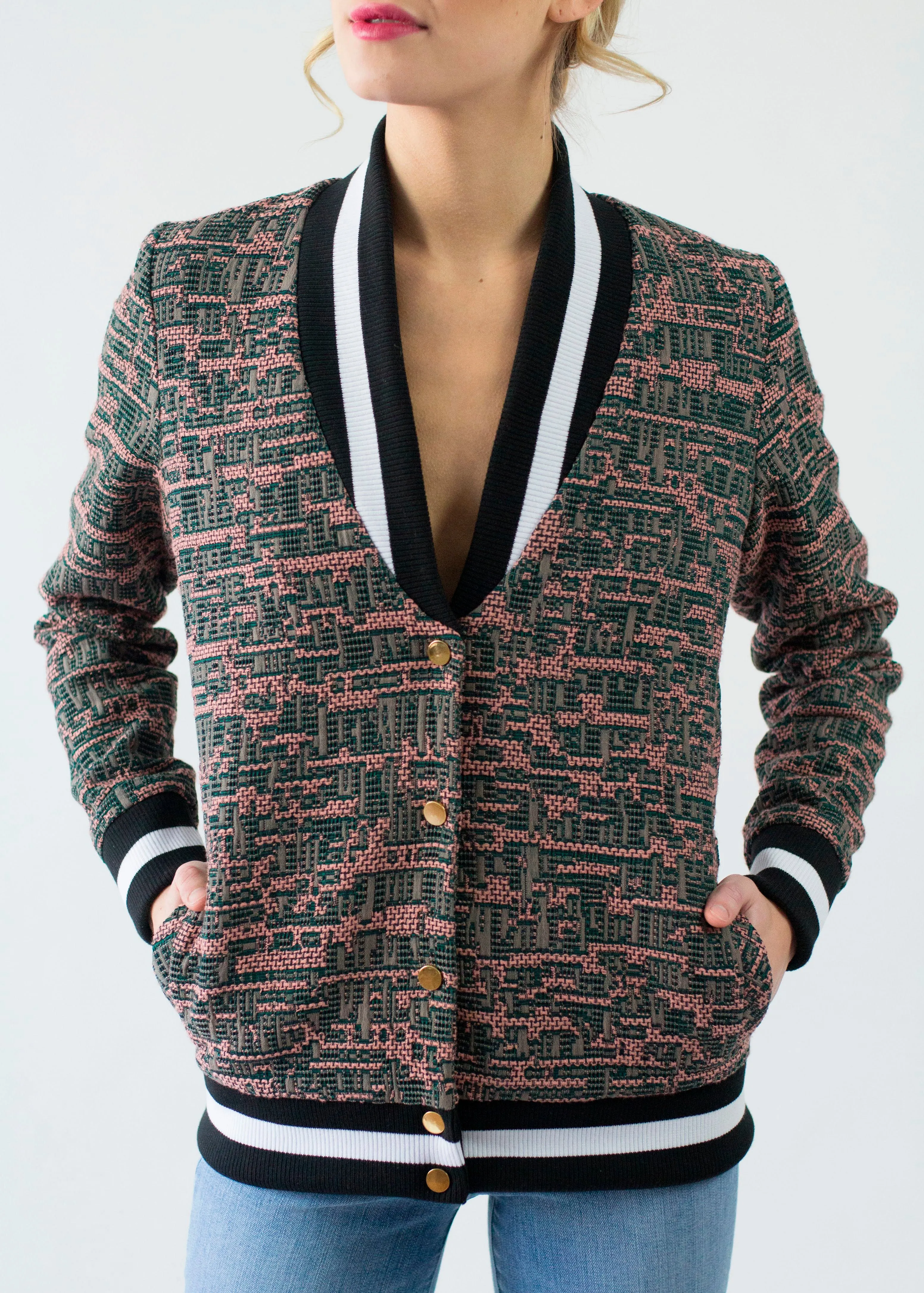 Sage-Rose Blazer Bomber