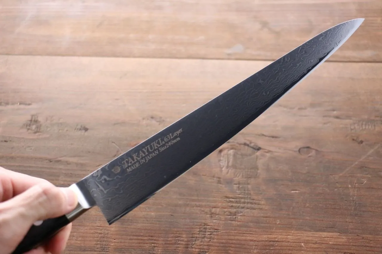 Sakai Takayuki Molybdenum 63 Layer Damascus Sujihiki 240mm