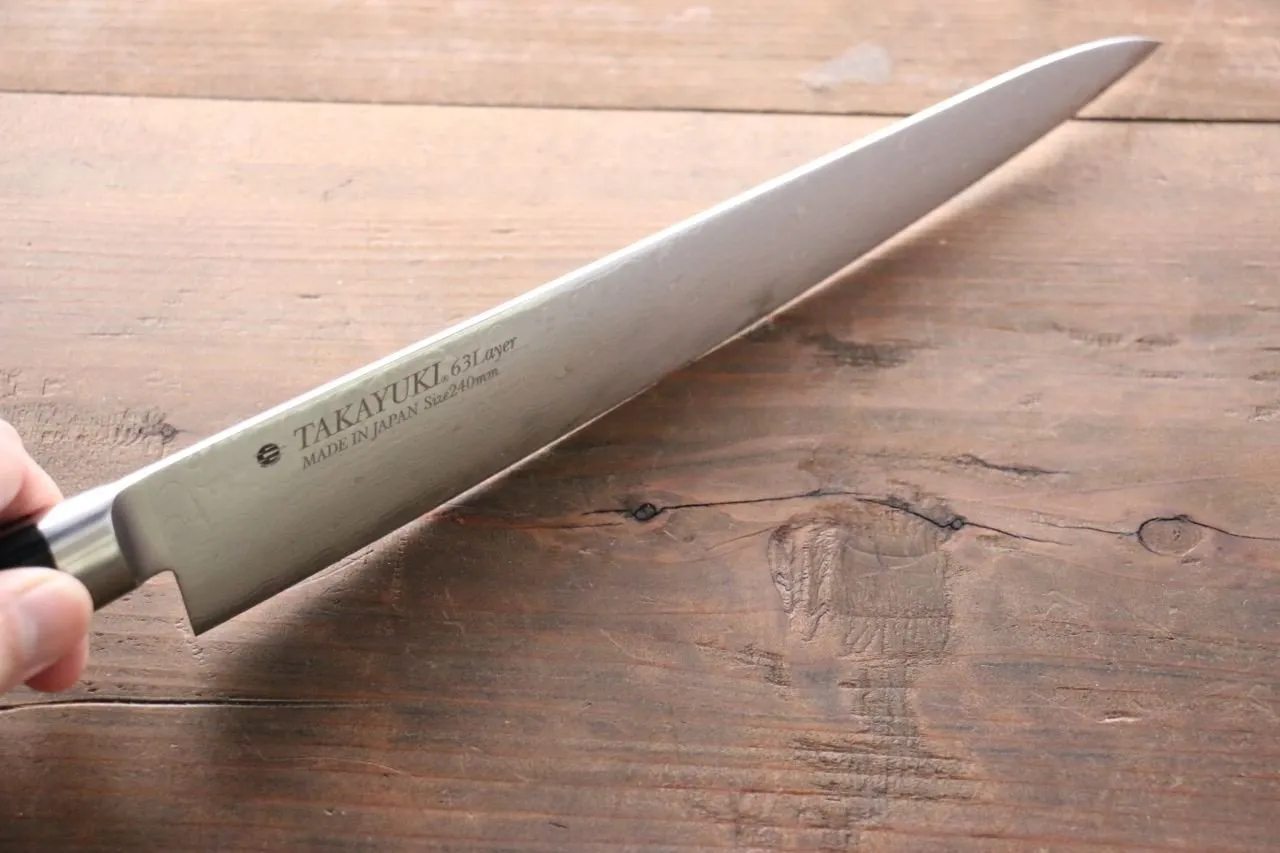 Sakai Takayuki Molybdenum 63 Layer Damascus Sujihiki 240mm
