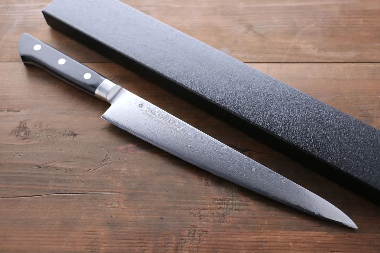 Sakai Takayuki Molybdenum 63 Layer Damascus Sujihiki 240mm