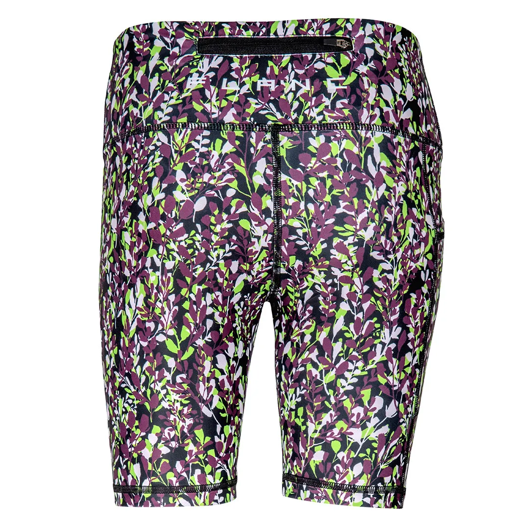 Sale Single Layer Shorts | Green & Purple Leaves