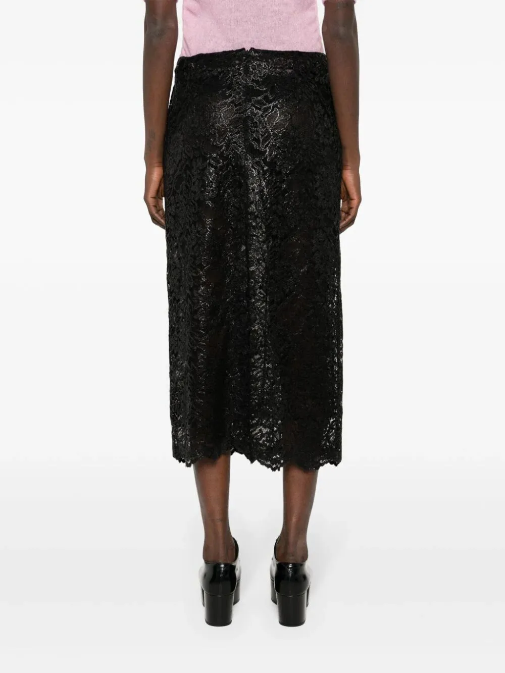 SCALLOPED PENCIL SKIRT
