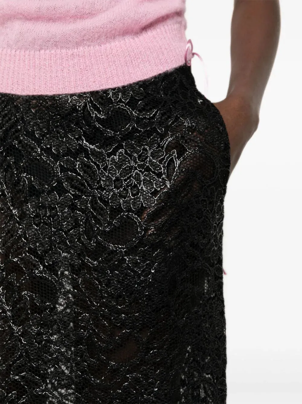 SCALLOPED PENCIL SKIRT