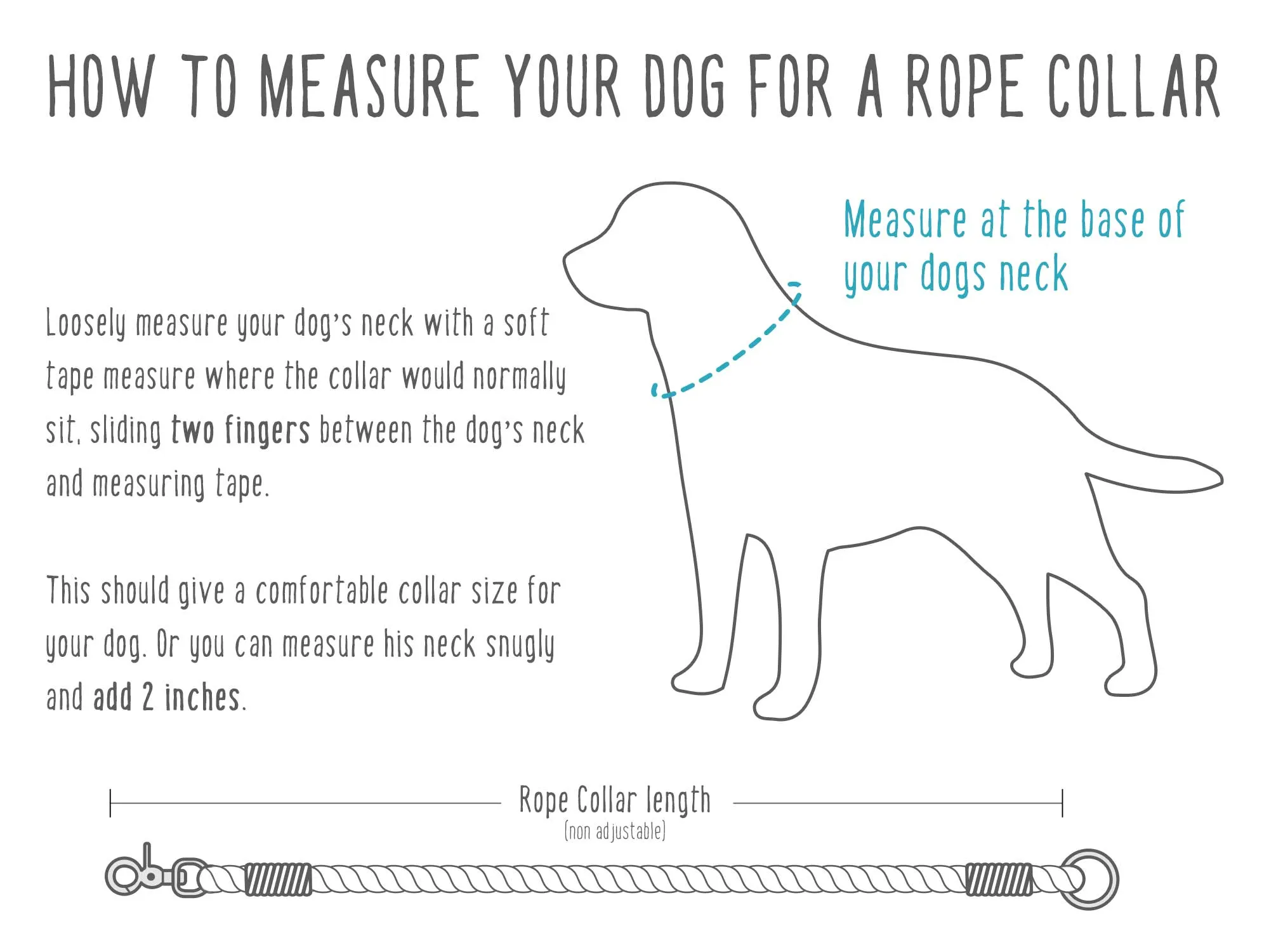 Seaside Blue Cotton Rope Dog ID Collar