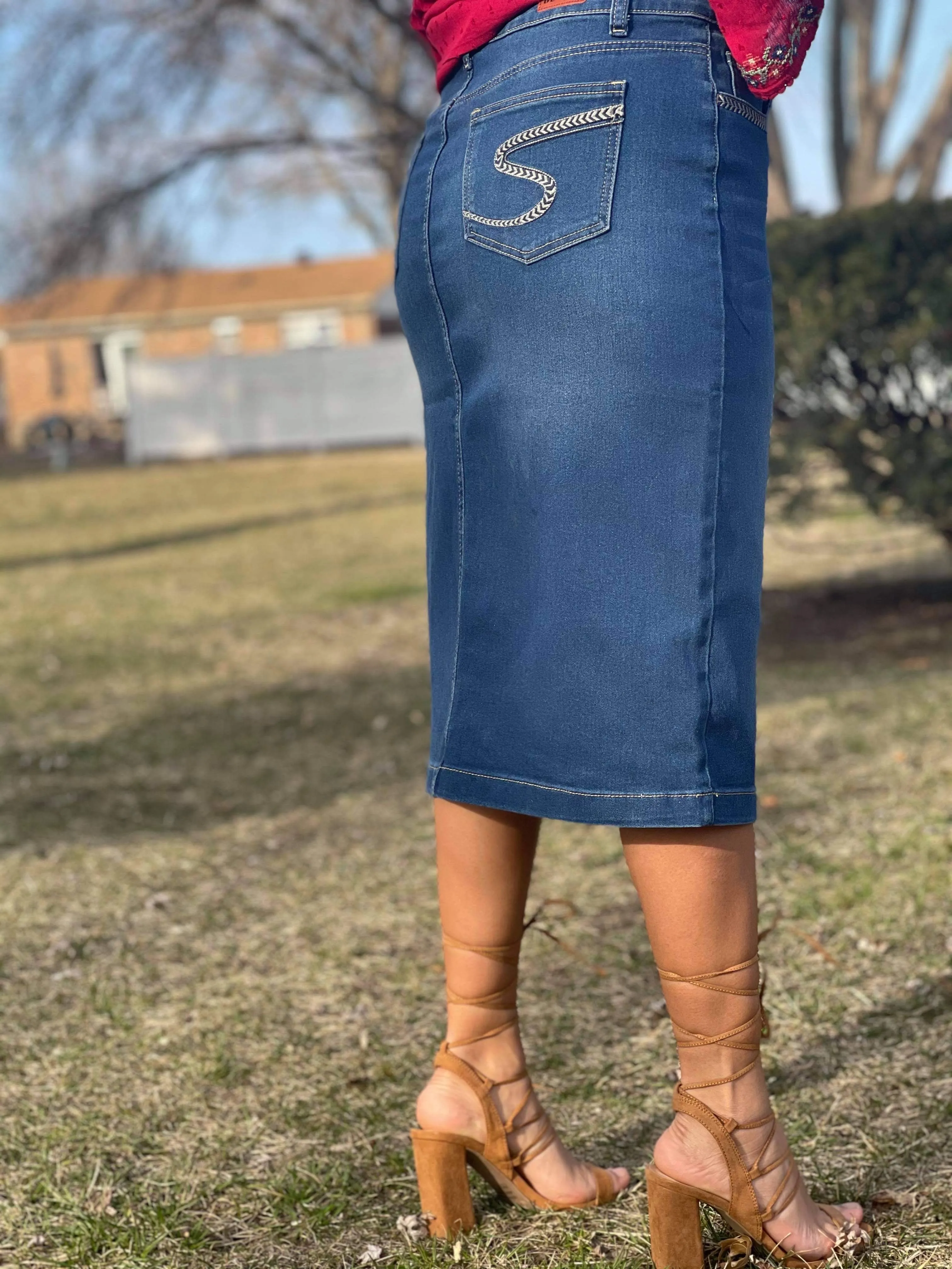 Shara Denim Skirt