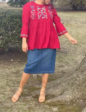 Shara Denim Skirt