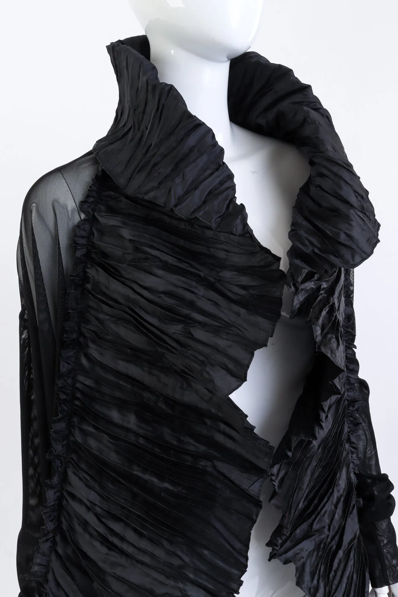 Sheer Accordion Trim Coat