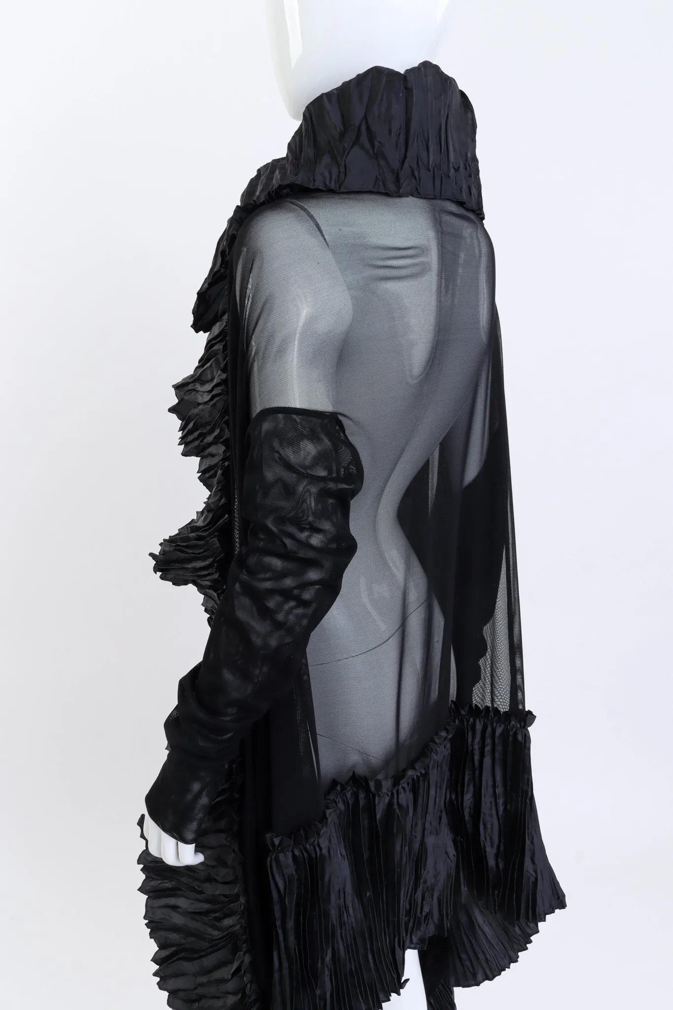 Sheer Accordion Trim Coat