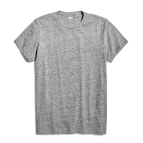 Signature Crewneck Tee - Mid Heather Gray