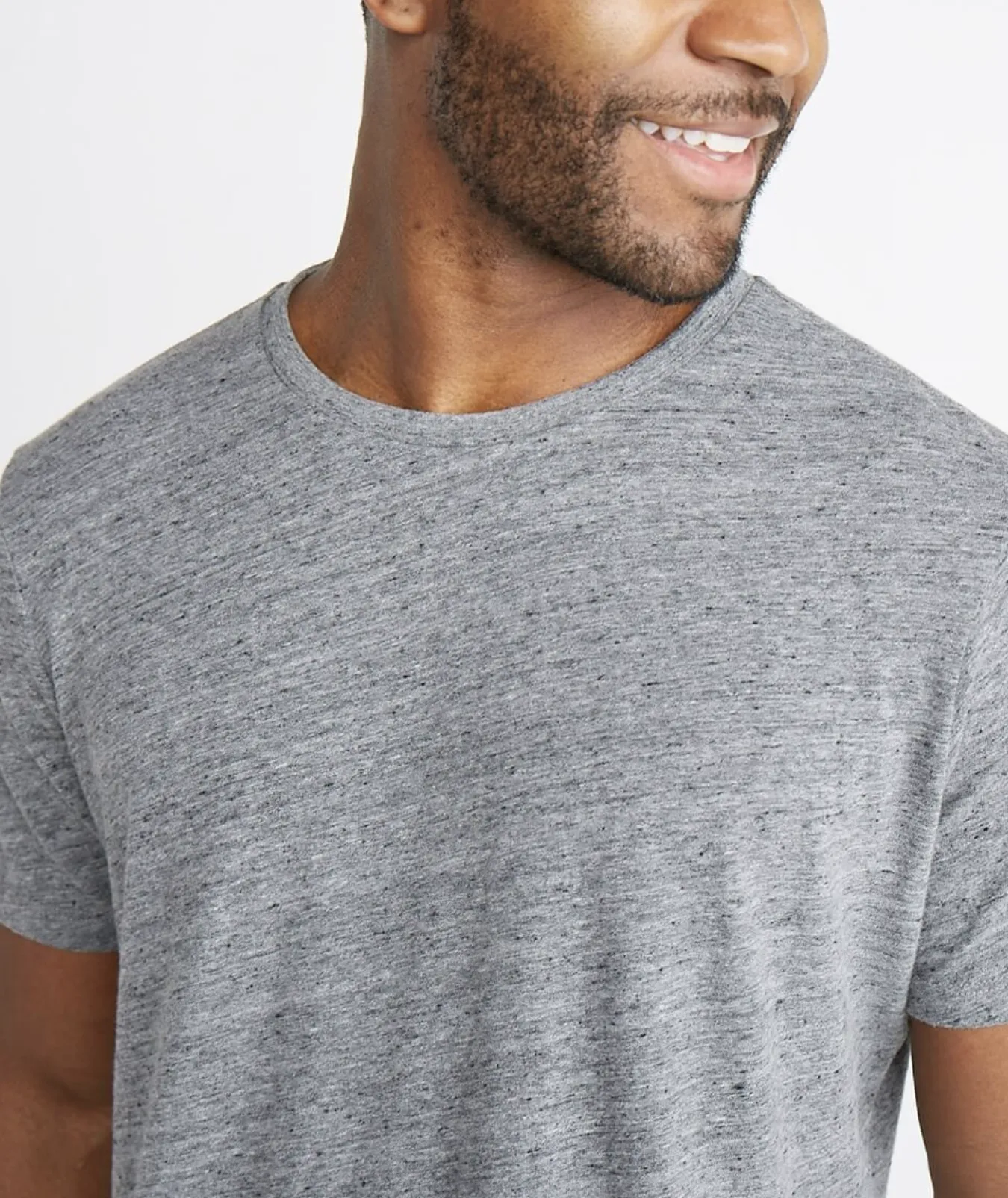 Signature Crewneck Tee - Mid Heather Gray