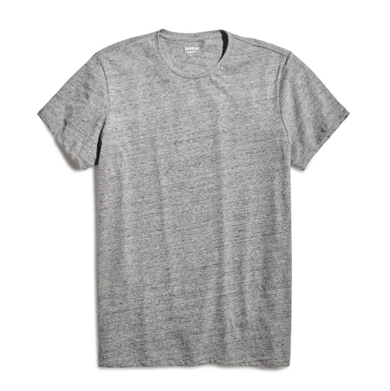 Signature Crewneck Tee - Mid Heather Gray
