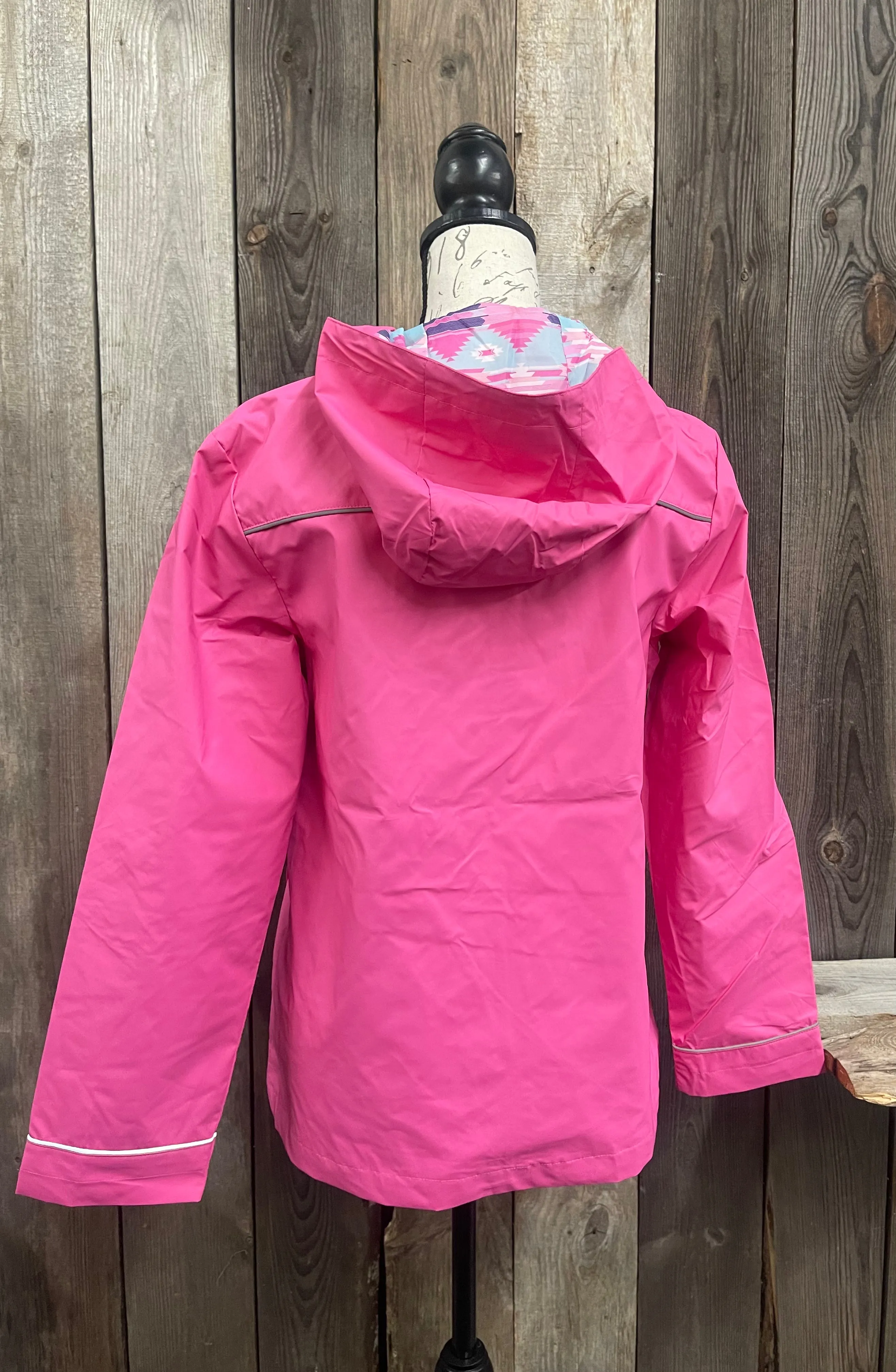 Simply Southern - Full Zip Rain Jacket - Berry