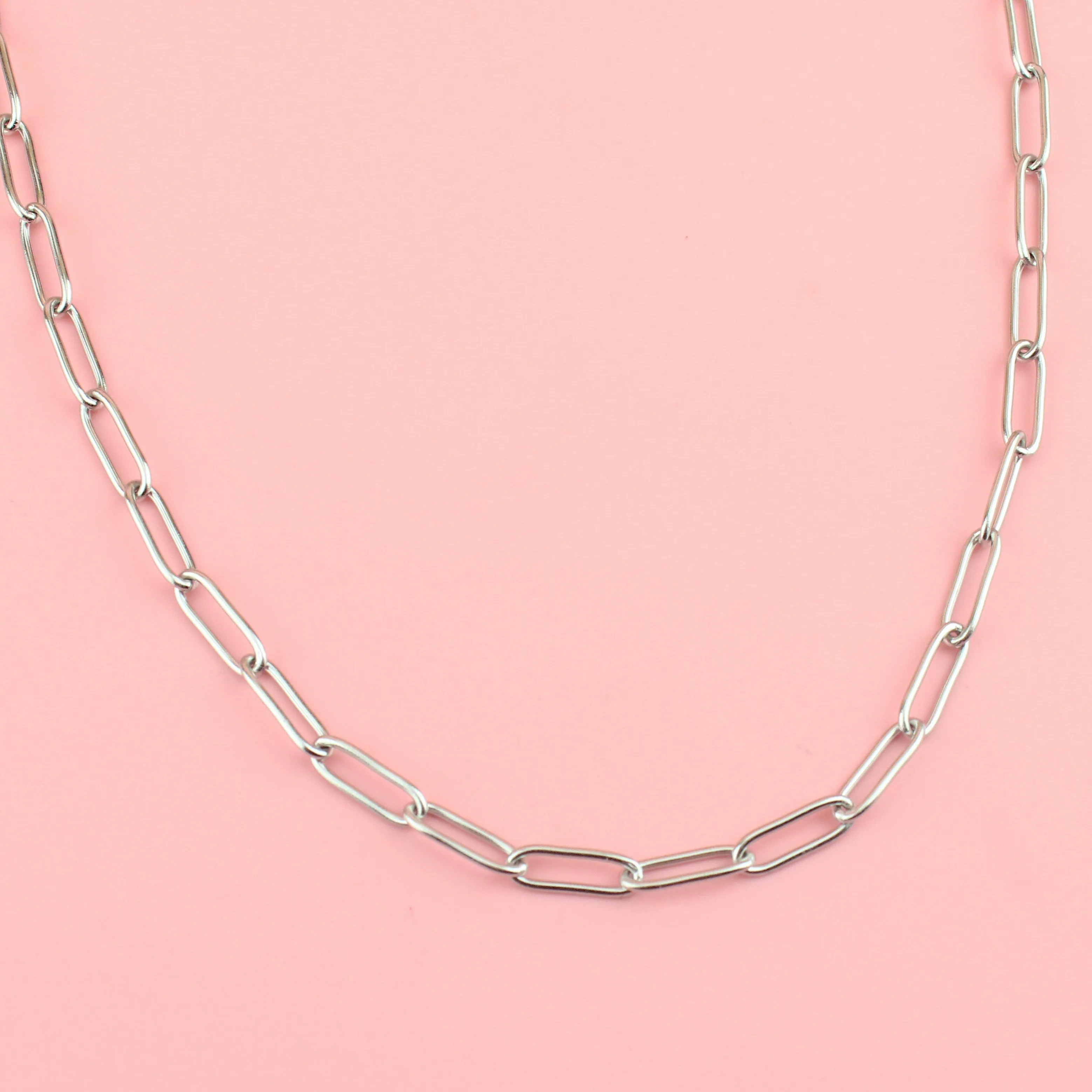 Slim Oval Link Chain Necklace