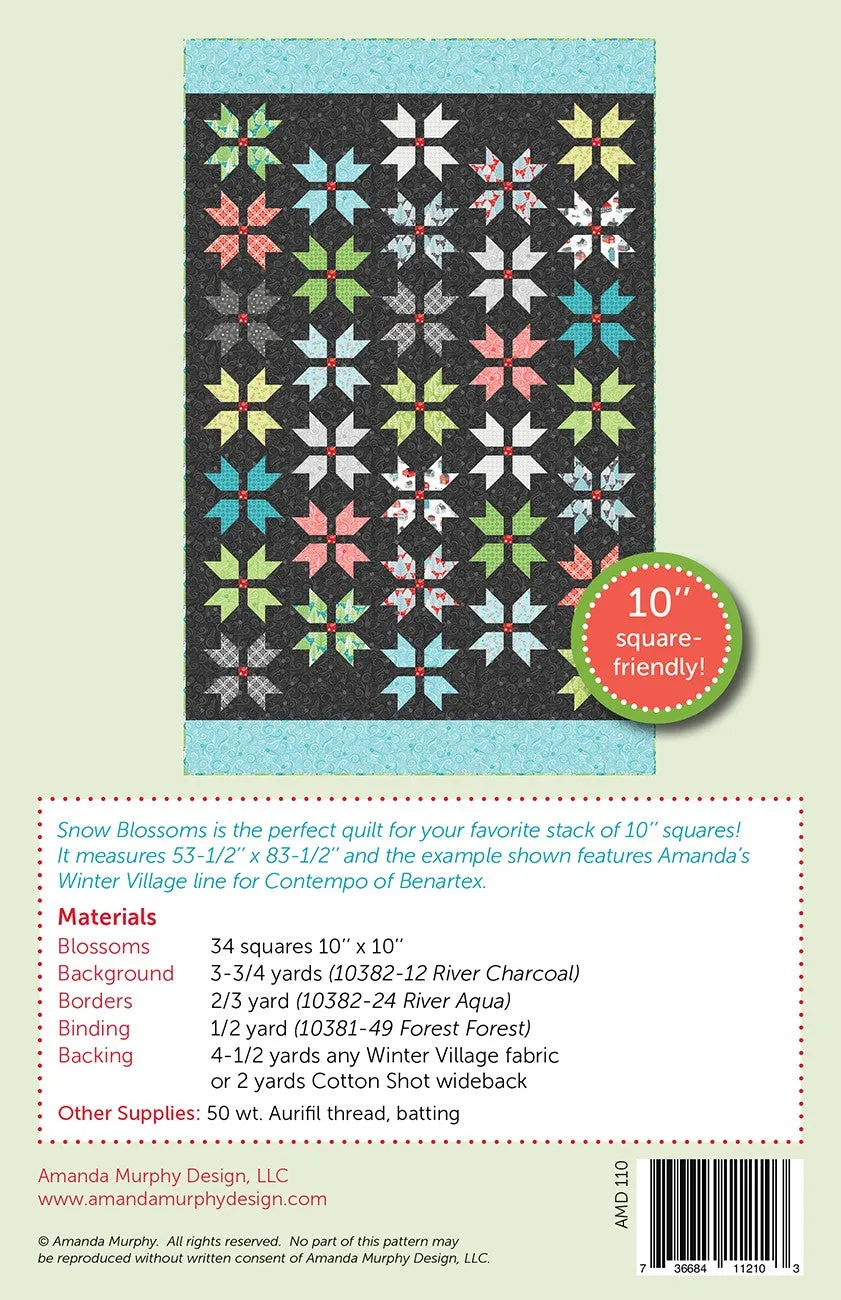 Snow Blossoms Quilt Pattern