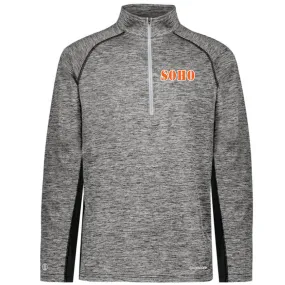 SOHO - Electrify Coolcore 1.2 Zip Pullover with SOHO (Stencil Font) - Black