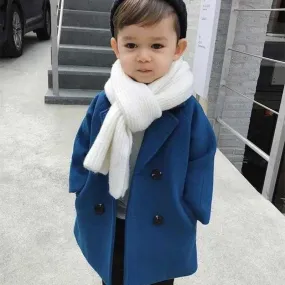 Solid Trick Duffle Coat Trench for Children Boy