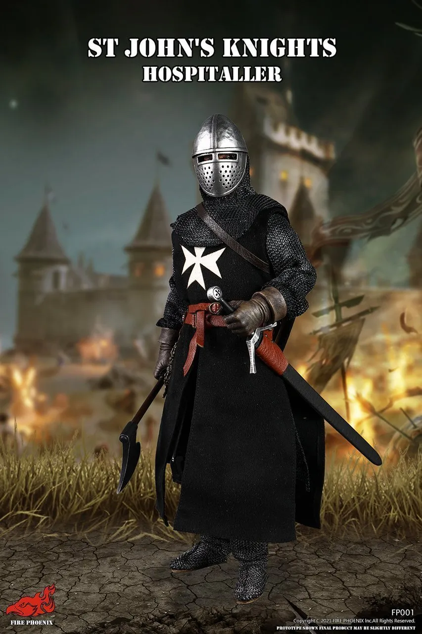 St Johns Knights - Metal Helmet w/Golden Dragon