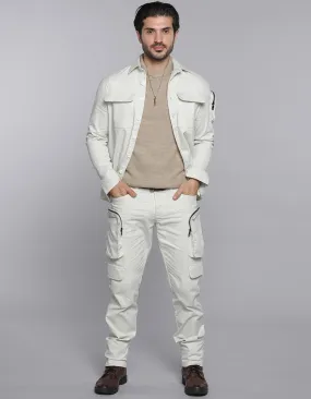 Stone Shacket & Cargo Co-ord Set