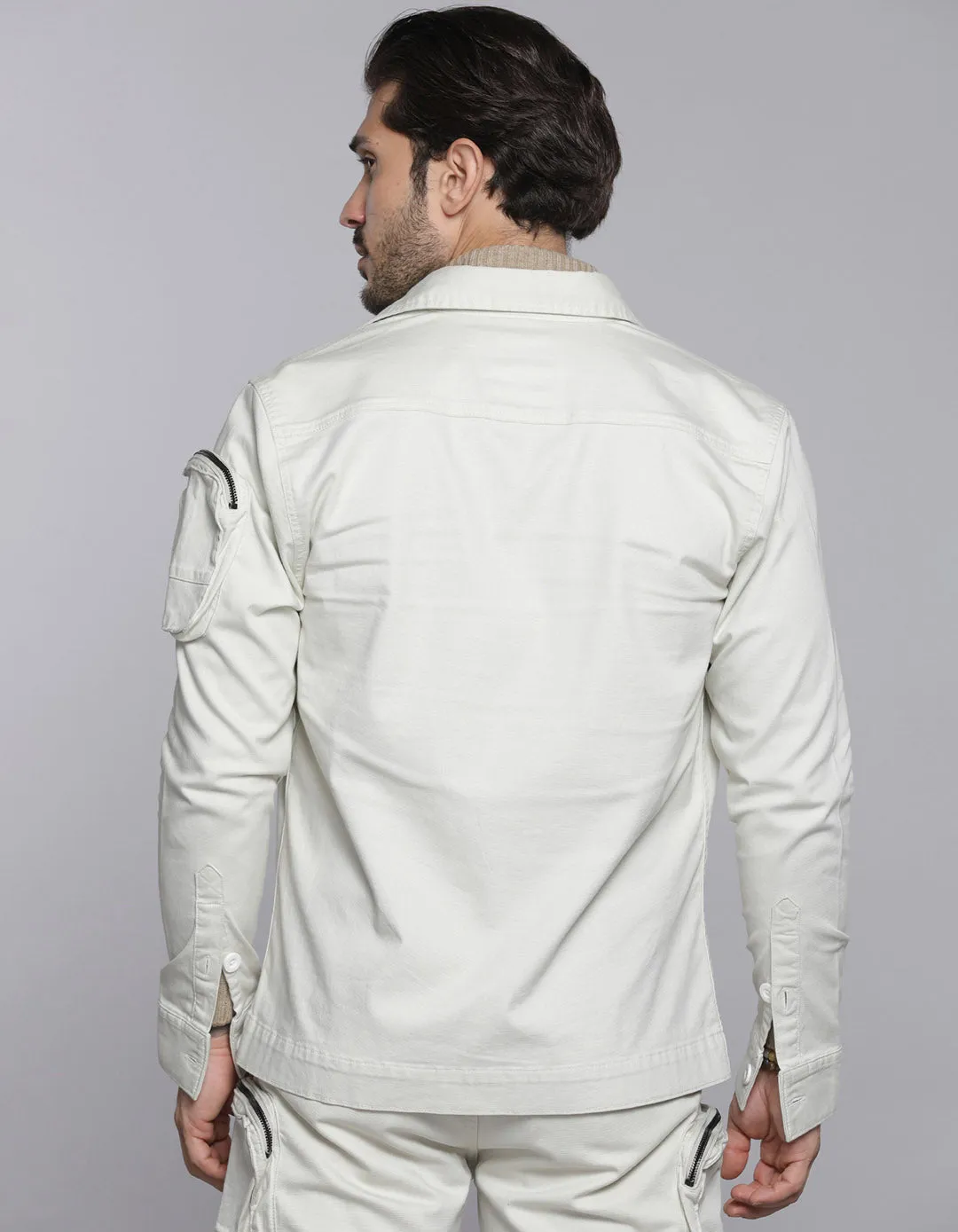 Stone Shacket & Cargo Co-ord Set