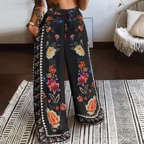 Summer High Waist Pocket Pants