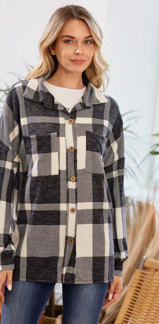Super Soft Lightweight Flannel Shacket