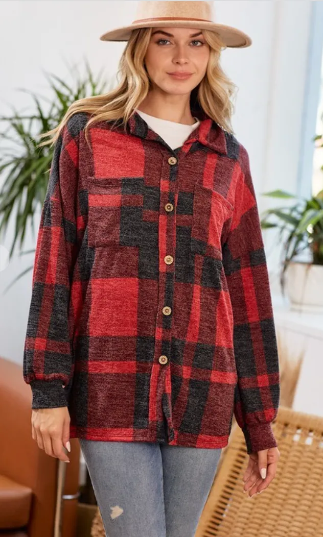 Super Soft Lightweight Flannel Shacket