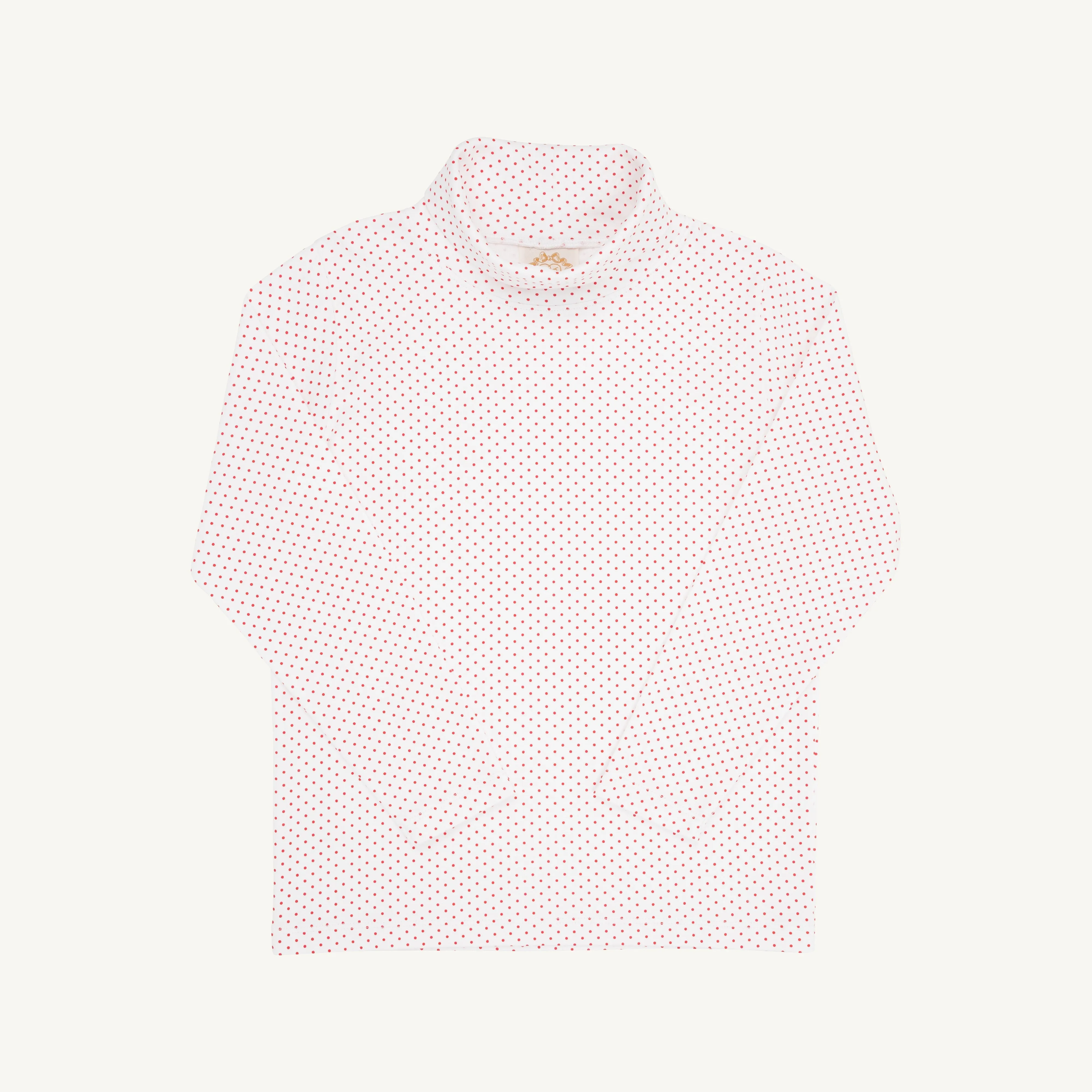 Tatum's Turtleneck & Onesie - Richmond Red Microdot